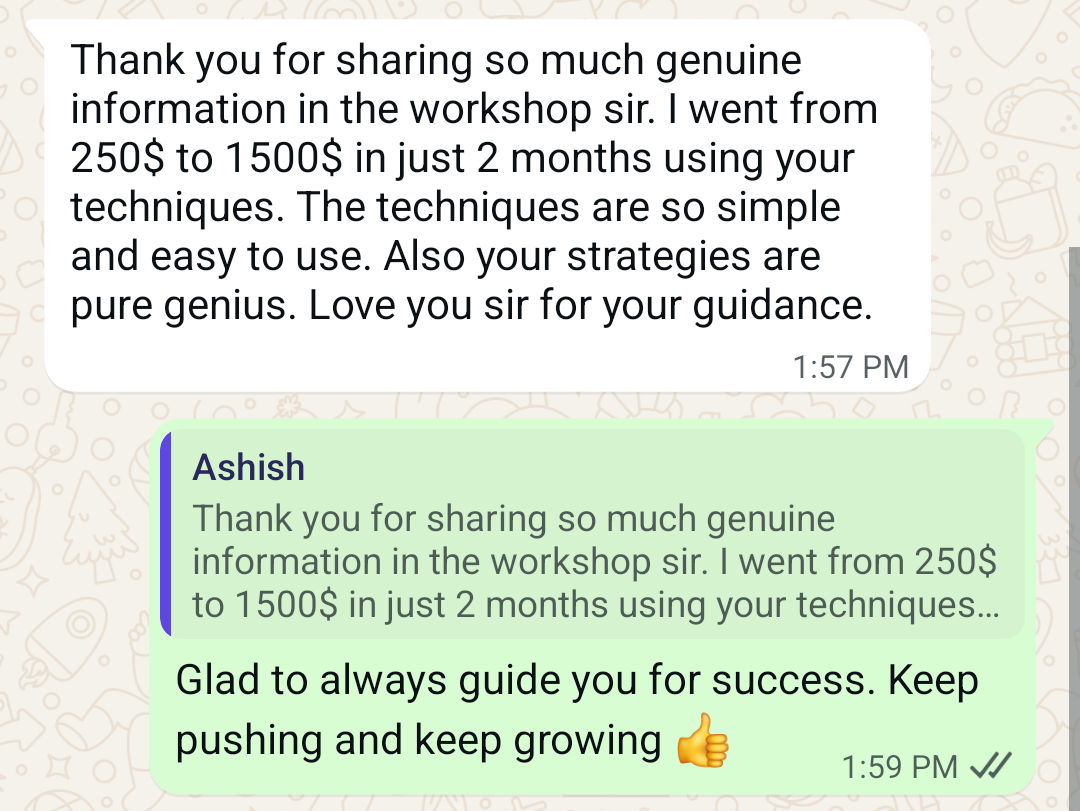 Student testimonial